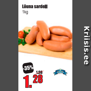 Allahindlus - Lõuna sardell 1 kg