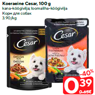 Allahindlus - Koeraeine Cesar, 100 g