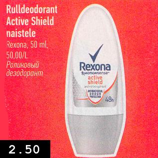 Allahindlus - Rulldeodorant Active Shield naistele