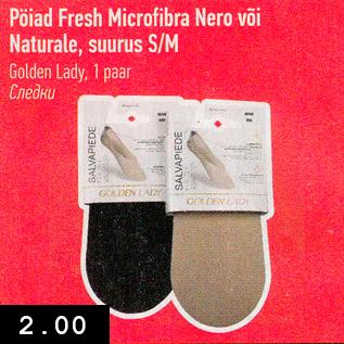 Allahindlus - Pöiad Fresh Microfibra Nero või Naturale, suurus S/M