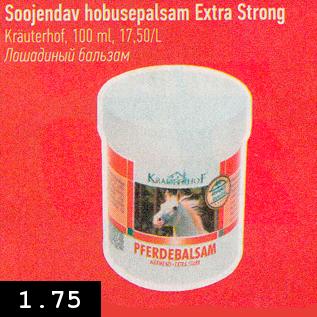 Allahindlus - Soojendav hobusepalsam Extra Strong