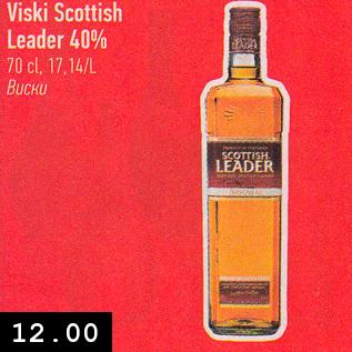 Allahindlus - Viski Scottish Leader 40% 70 cl, 17,14/L