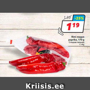 Allahindlus - Rimi magus paprika, 170 g