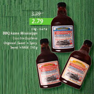 Allahindlus - BBQ kaste Mississippi 510 g