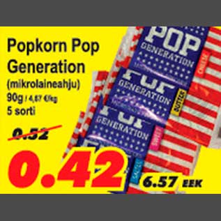 Allahindlus - Popkorn Pop Generation mikrolaineahju