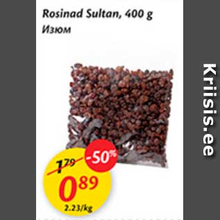 Allahindlus - Rosinad Sultan, 400 g