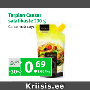 Allahindlus - Tarplan Caesar salatikaste 230 g