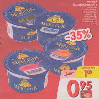 Allahindlus - Merevaik sulatatud juust, 200 g