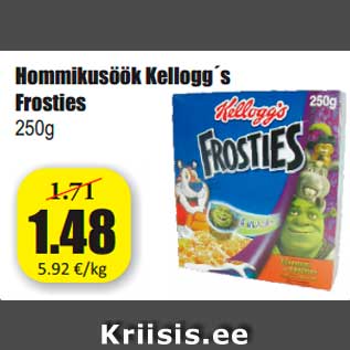 Allahindlus - Hommikusöök Kellogg´s Frosties 250g