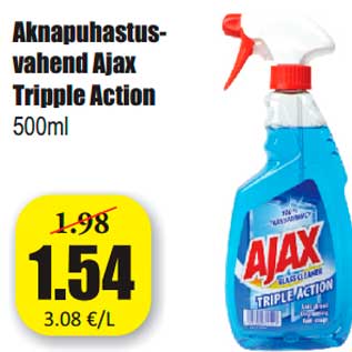 Allahindlus - Aknapuhastusvahend Ajax Tripple Action 500 ml