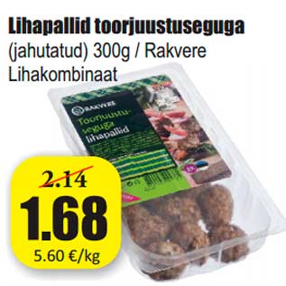 Allahindlus - Lihapallid toorjuustuseguga