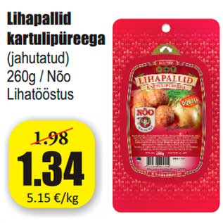 Allahindlus - Lihapallid kartulipüreega