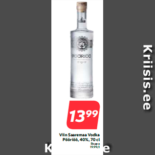 Allahindlus - Viin Saaremaa Vodka Pööriöö, 40%, 70 cl