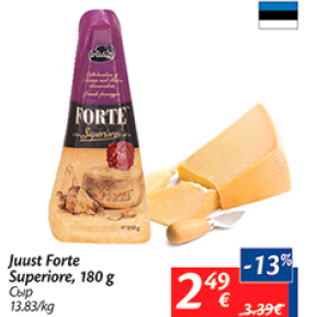 Allahindlus - Juust Forte Superiore, 180 g