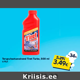 Allahindlus - Torupuhastusvahend Tiret Turbo, 500 ml