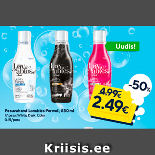 Allahindlus - Pesuvahend Lovables Perwoll, 850 ml