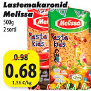 Allahindlus - Lastemakaronid Melissa