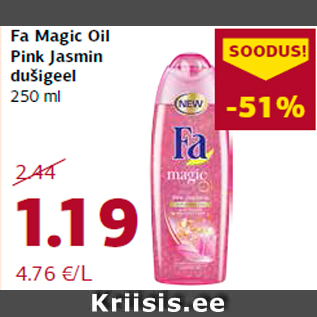 Allahindlus - Fa Magic Oil Pink Jasmin dušigeel 250 ml