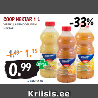 Allahindlus - COOP NEKTAR 1 L