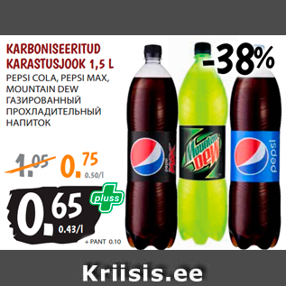 Allahindlus - KARBONISEERITUD KARASTUSJOOK 1,5 L