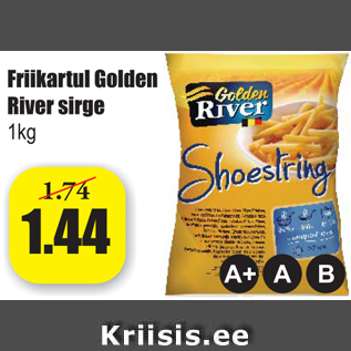 Allahindlus - Friikartul Golden River sirge