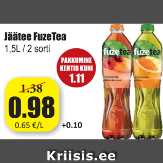 Allahindlus - Jäätee FuzeTea