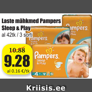 Allahindlus - Laste mähkmed Pampers