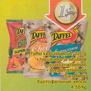 Allahindlus - Taffel kartulilaastud, 220 g .