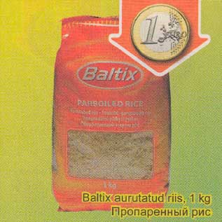 Allahindlus - Baltix аurutаtud riis, 1 kg