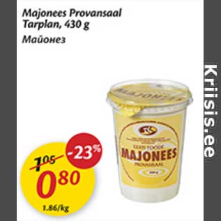 Allahindlus - Majonees Provansaal Tarplan, 430 g