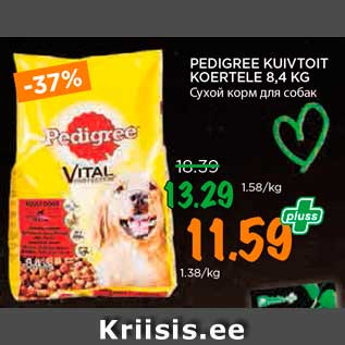 Allahindlus - PEDIGREE KUIVTOIT KOERTELE 8,4 KG