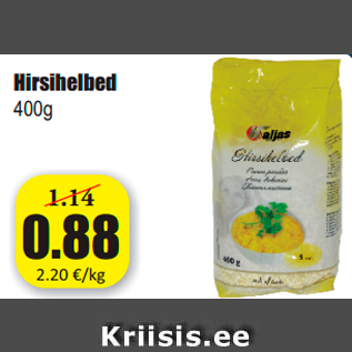 Allahindlus - Hirsihelbed 400g