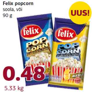 Allahindlus - Felix popcorn