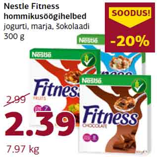 Allahindlus - Nestle Fitness hommikusöögihelbed