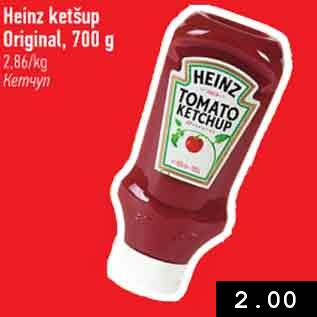 Allahindlus - Heinz ketšup Original, 700 g