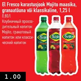 Allahindlus - El Fresco karastusjook Mojito maasika, granaatõuna või klassikaline, 1,25 l