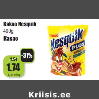 Allahindlus - Kakao Nesquik 400g