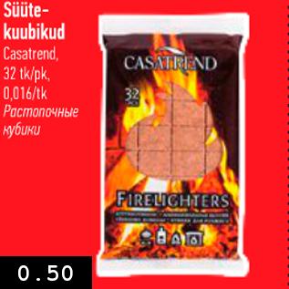 Allahindlus - Süütekuubikud Casatrend, 32 tk/pk