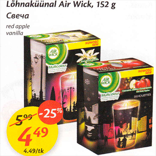 Allahindlus - Lõhnaküünal Air Wick, 152 g