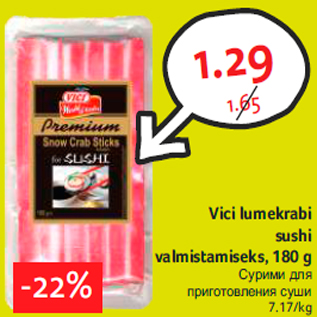 Allahindlus - Vici lumekrabi sushi valmistamiseks, 180 g