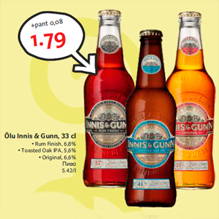 Allahindlus - Õlu Innis & Gunn, 33 cl