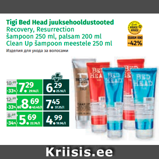 Allahindlus - Tigi Bed Head juuksehooldustooted