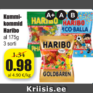 Allahindlus - Kummikommid Haribo