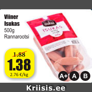 Allahindlus - Viiner Isukas 500 g