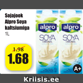 Allahindlus - Sojajook Alpro Soya kaltsiuniga 1 l