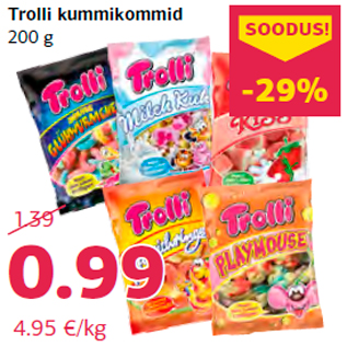 Allahindlus - Trolli kummikommid 200 g