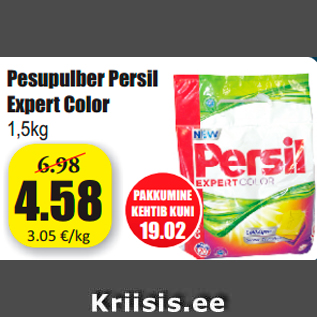 Allahindlus - Pesupulber Persil Expert Color 1,5kg