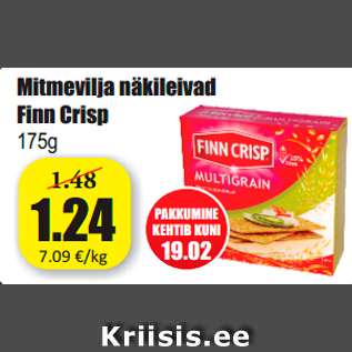 Allahindlus - Mitmevilja näkileivad Finn Crisp 175g