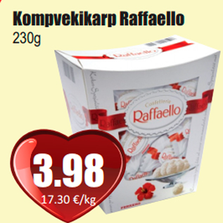 Allahindlus - Kompvekikarp Raffaello 230g