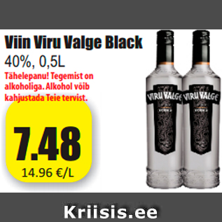 Allahindlus - Viin Viru Valge Black